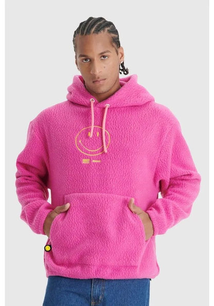 Hoodie Sherpa Smiley Bordado