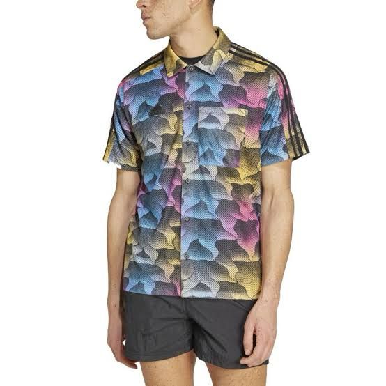 Camiseta Estampada Malha Elástica Resort Adidas