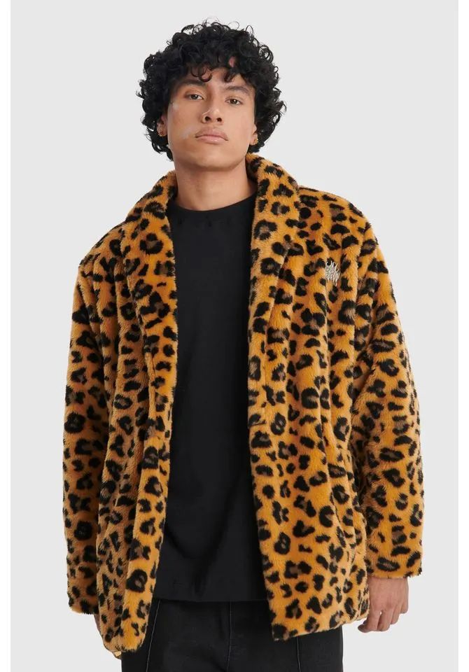 Overcoat Animal Print Bawemo