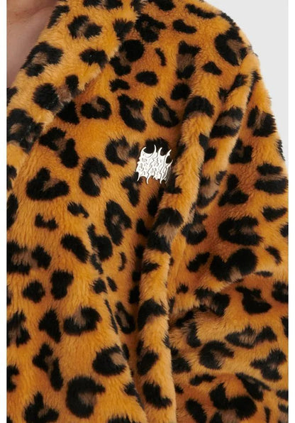 Overcoat Animal Print Bawemo