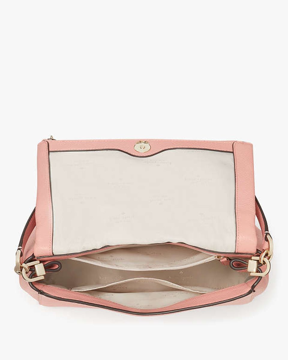 Bolsa Peachy Rose Leila Medium Flap Shoulder Bag Kate Spade