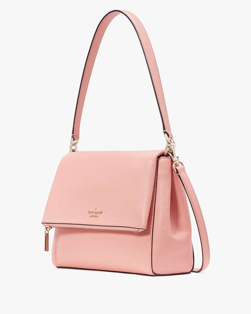 Bolsa Peachy Rose Leila Medium Flap Shoulder Bag Kate Spade