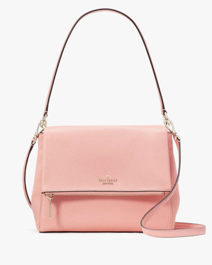 Bolsa Peachy Rose Leila Medium Flap Shoulder Bag Kate Spade